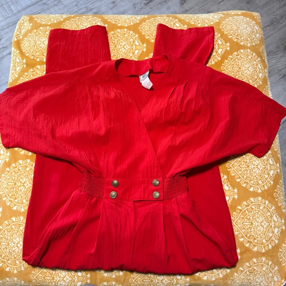 DEE CALIFORNIA Vintage Women’s Jumpsuit 7/8 Elastic Waist 80s style disco - Picture 2 of 15